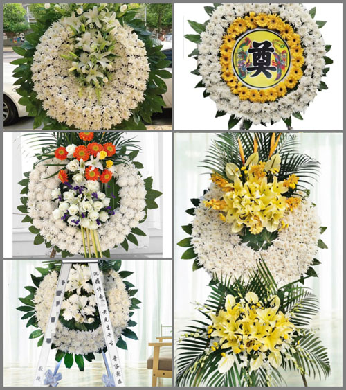 湖北黄冈市黄梅县五祖镇小坪村花圈速递